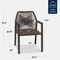 Best Choice Products Set of 2 Indoor/Outdoor Aluminum Woven Rope Dining Chairs w/ Armrests